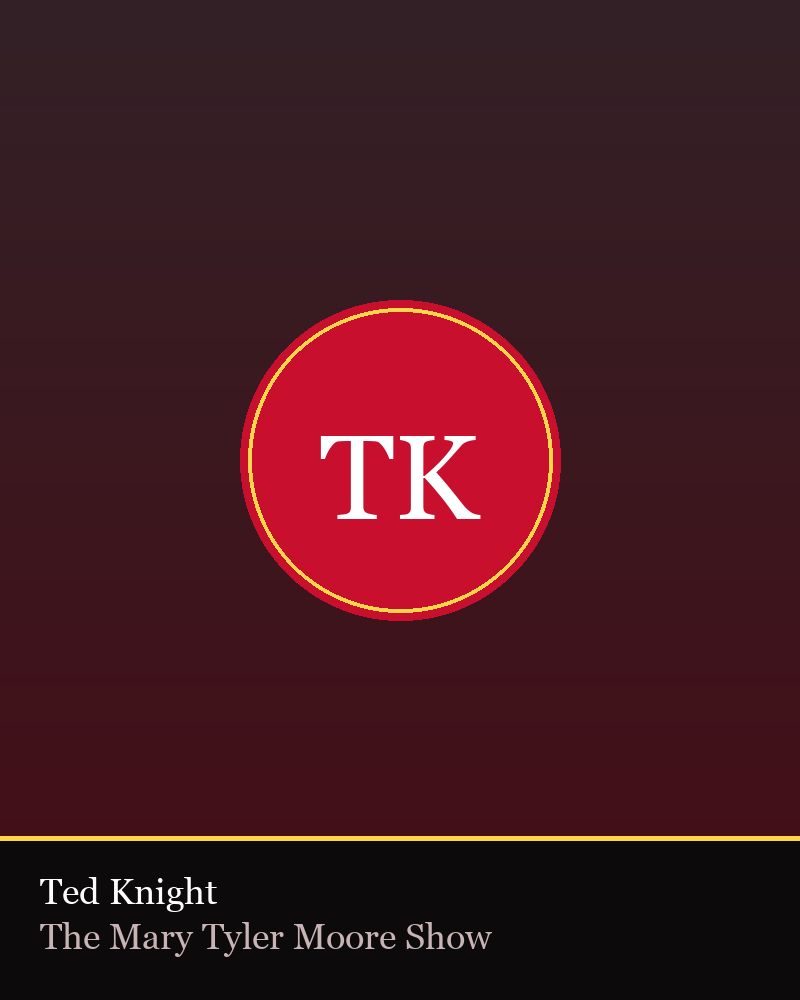 Ted Knight — TV Flash editorial portrait