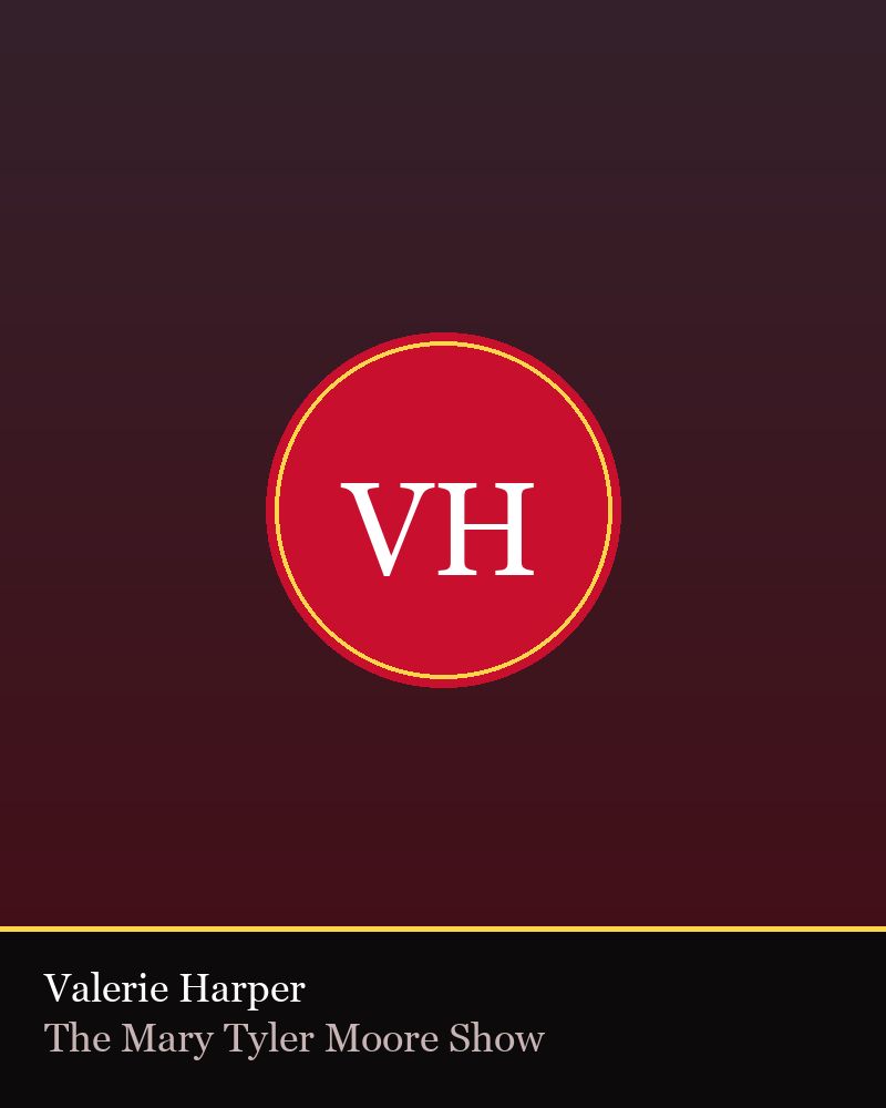 Valerie Harper — TV Flash editorial portrait