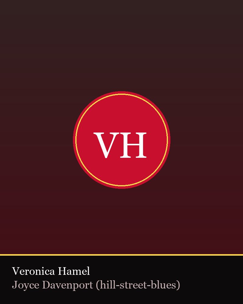 Veronica Hamel — TV Flash editorial portrait