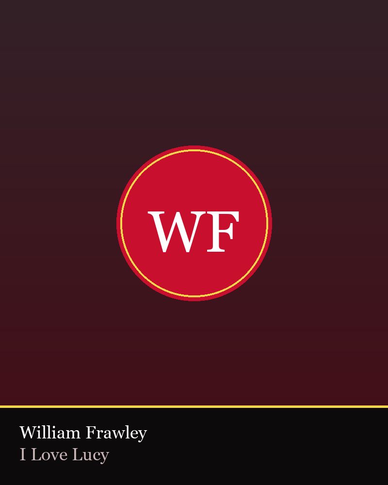 William Frawley — TV Flash editorial portrait