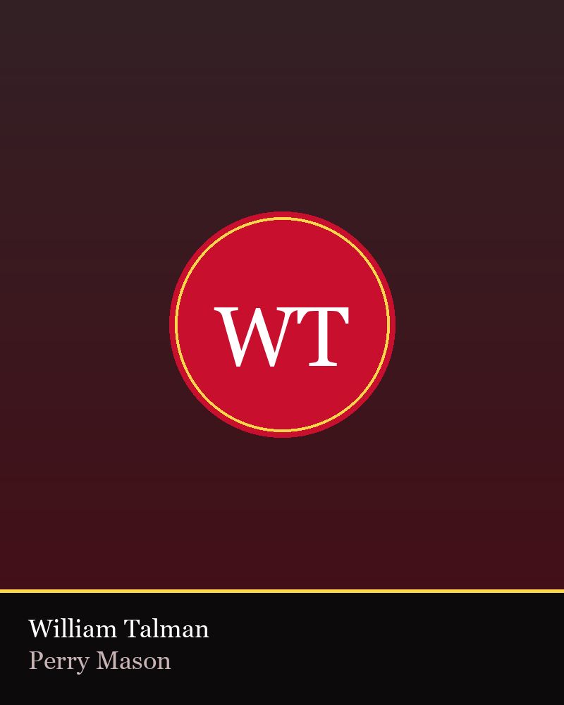 William Talman — TV Flash editorial portrait