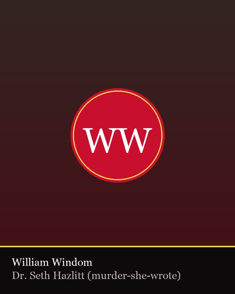 William Windom — TV Flash editorial portrait