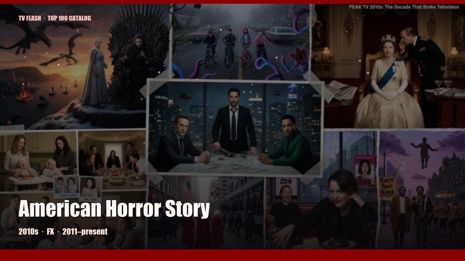 American Horror Story — editorial still collage for TV Flash