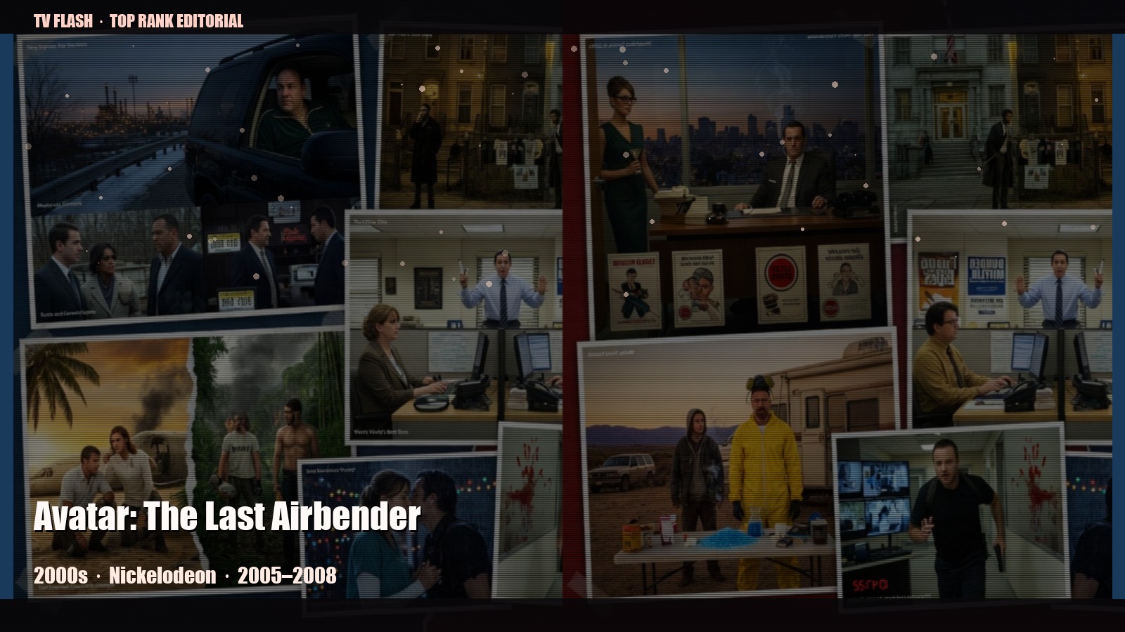 Avatar: The Last Airbender — editorial still collage for TV Flash