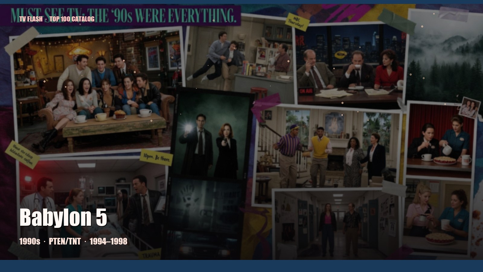 Babylon 5 — editorial still collage for TV Flash