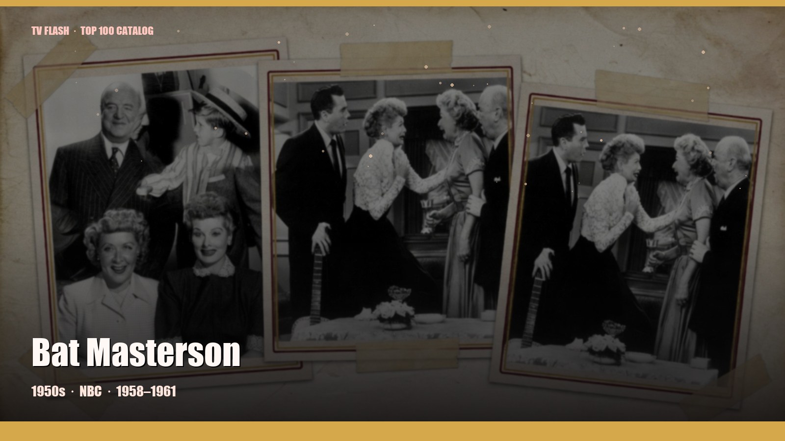 Bat Masterson — editorial still collage for TV Flash