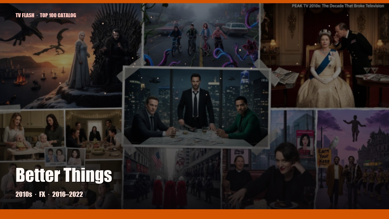 Better Things — editorial still collage for TV Flash