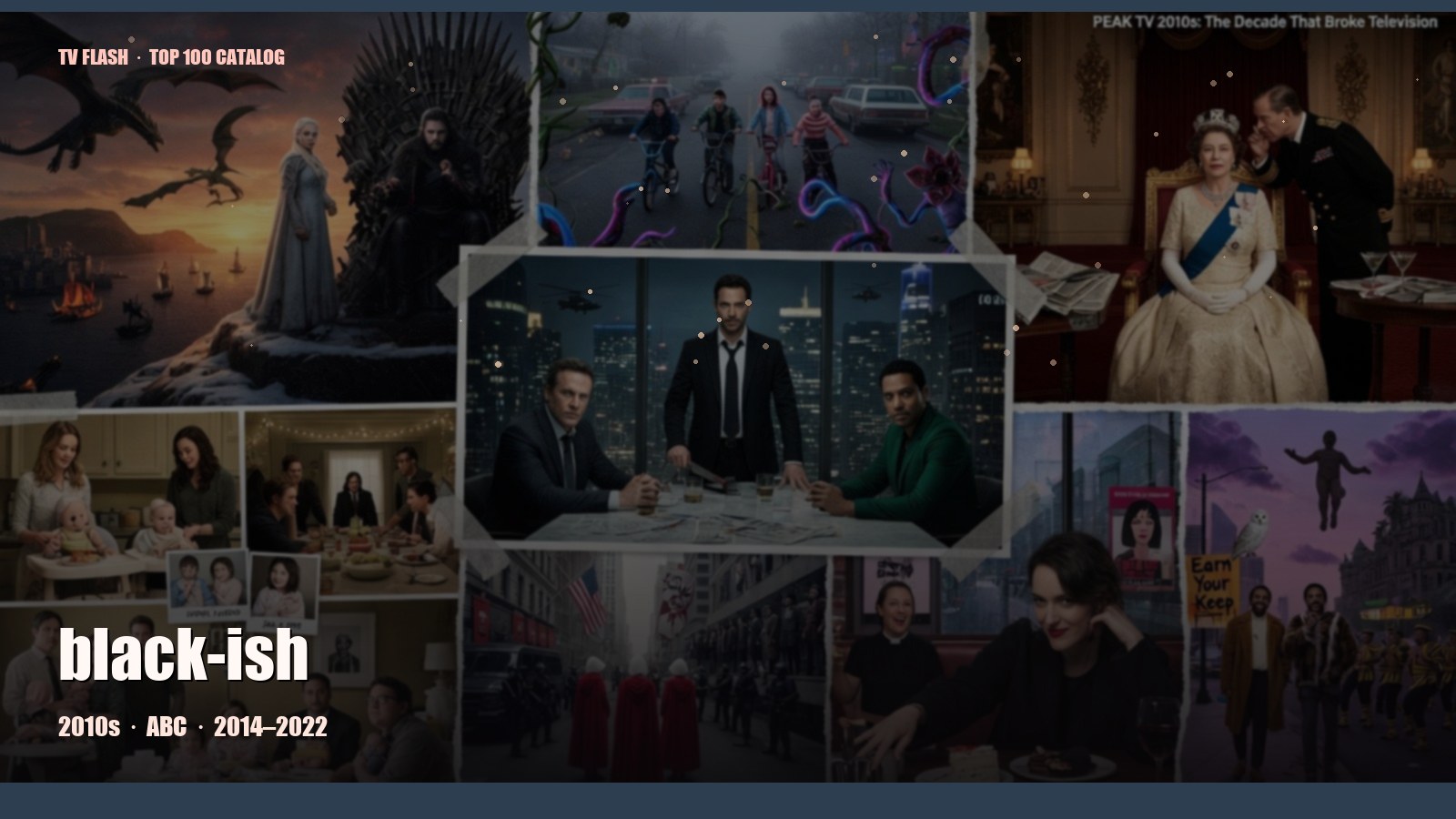 black-ish — editorial still collage for TV Flash