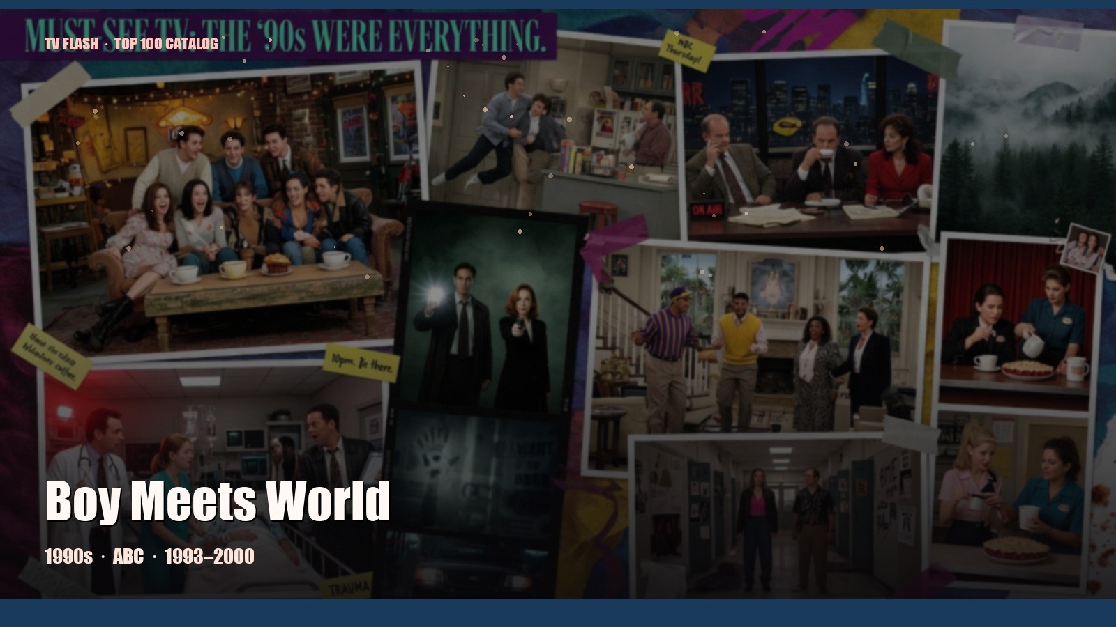 Boy Meets World — editorial still collage for TV Flash