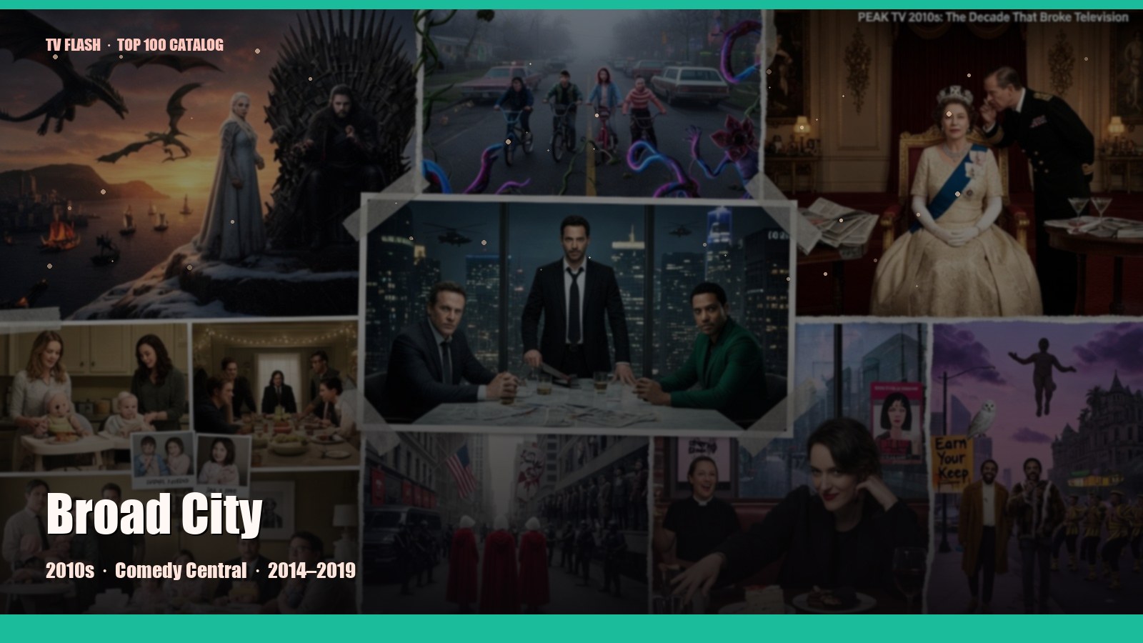 Broad City — editorial still collage for TV Flash