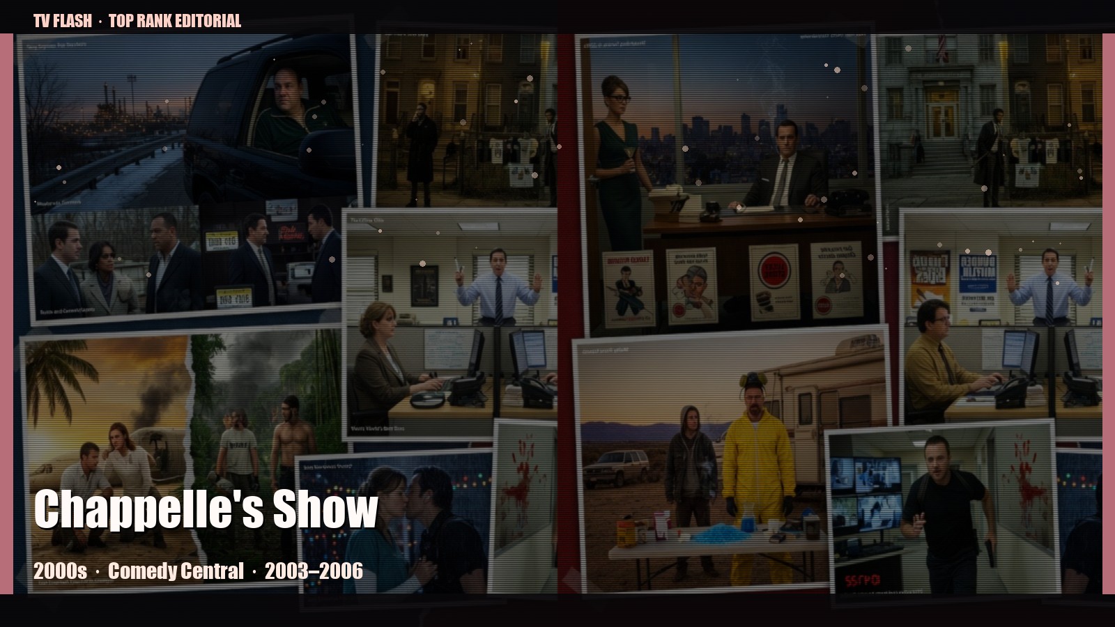 Chappelle's Show — editorial still collage for TV Flash