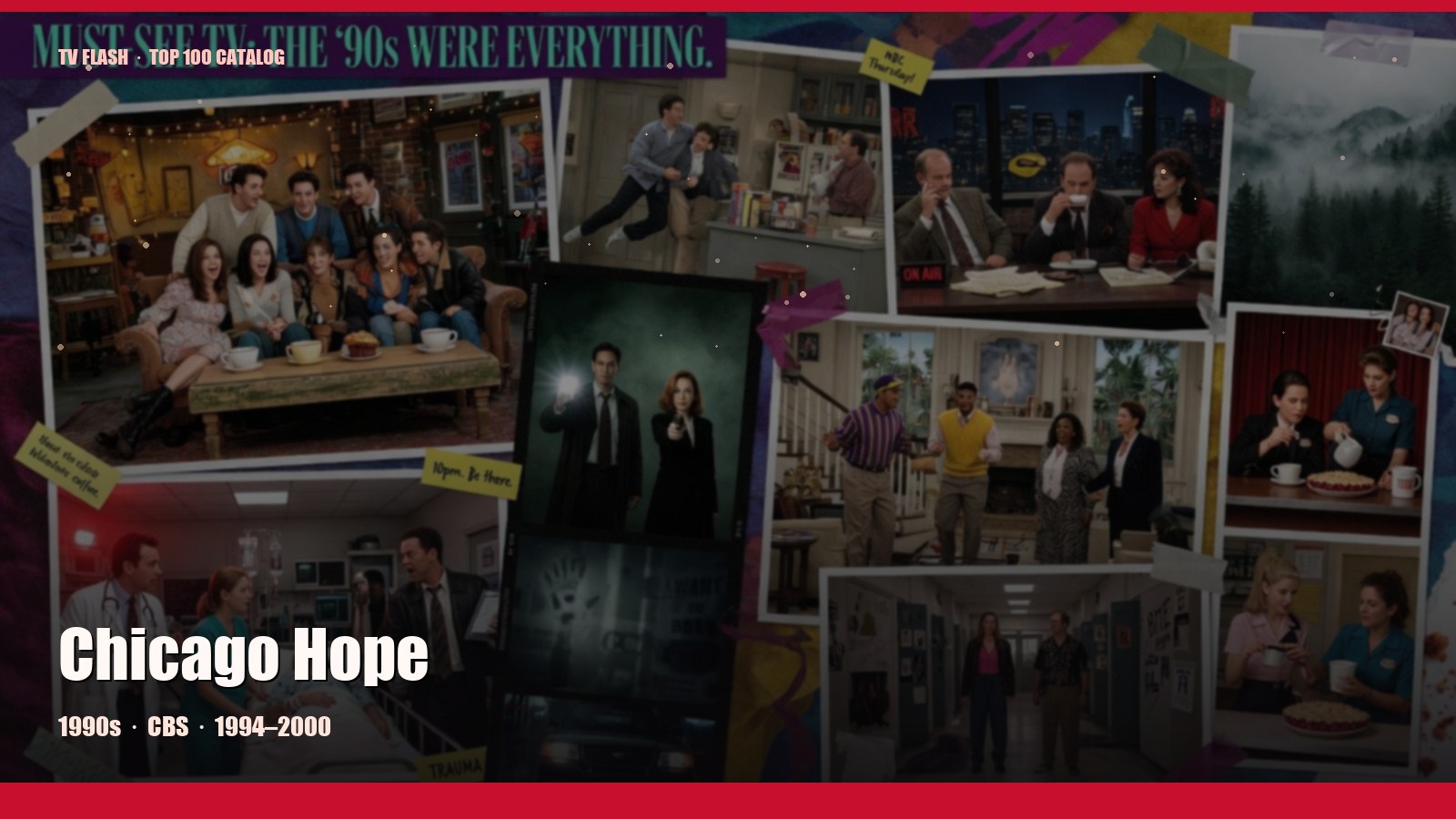 Chicago Hope — editorial still collage for TV Flash