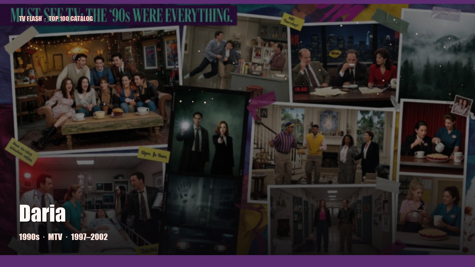 Daria — editorial still collage for TV Flash