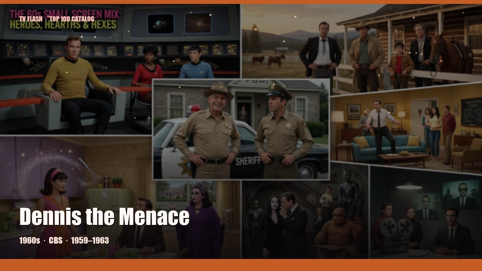 Dennis the Menace — editorial still collage for TV Flash