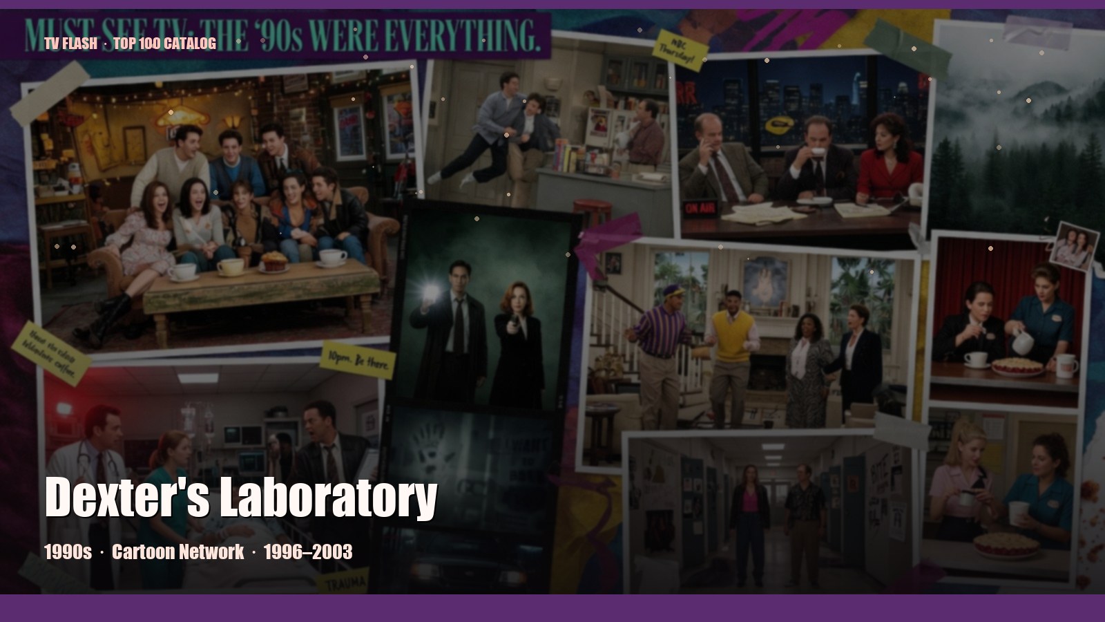 Dexter's Laboratory — editorial still collage for TV Flash