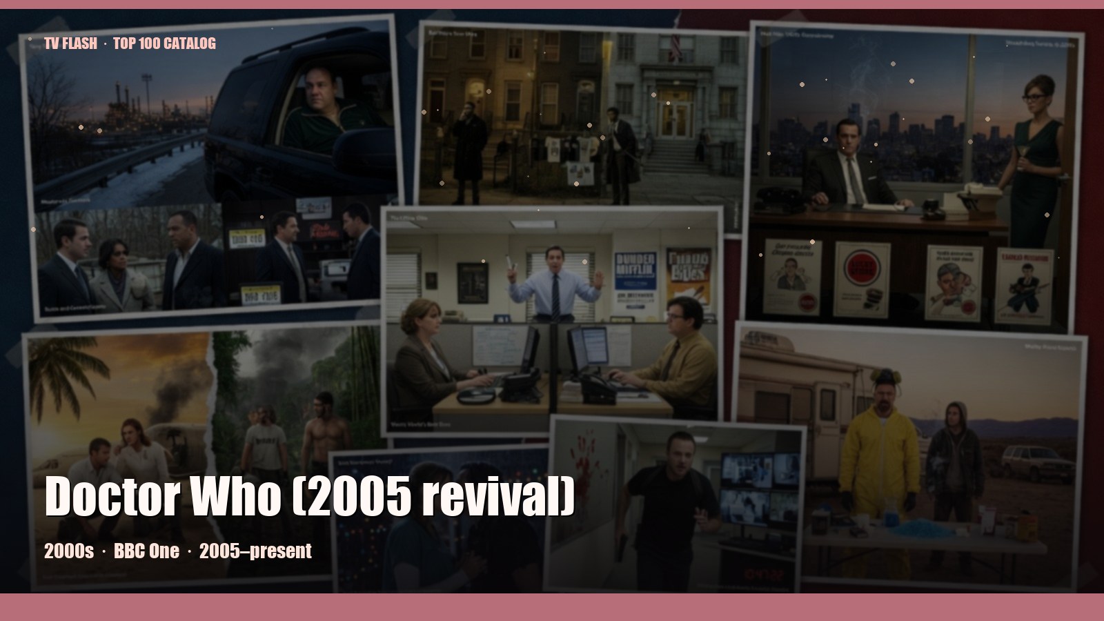 Doctor Who (2005 revival) — editorial still collage for TV Flash