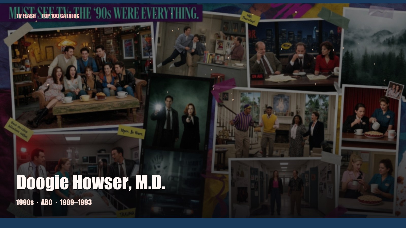 Doogie Howser, M.D. — editorial still collage for TV Flash
