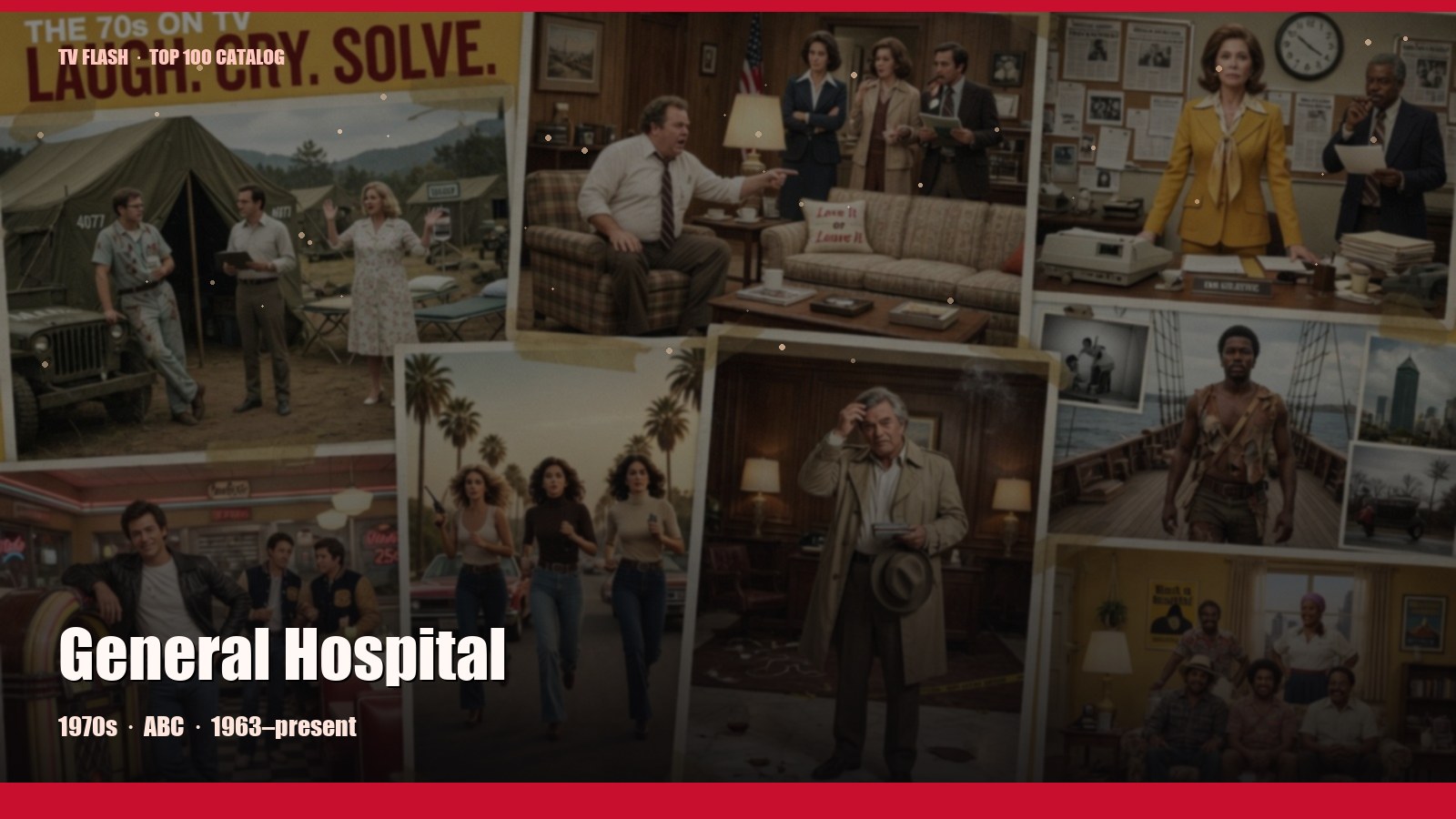 General Hospital — editorial still collage for TV Flash