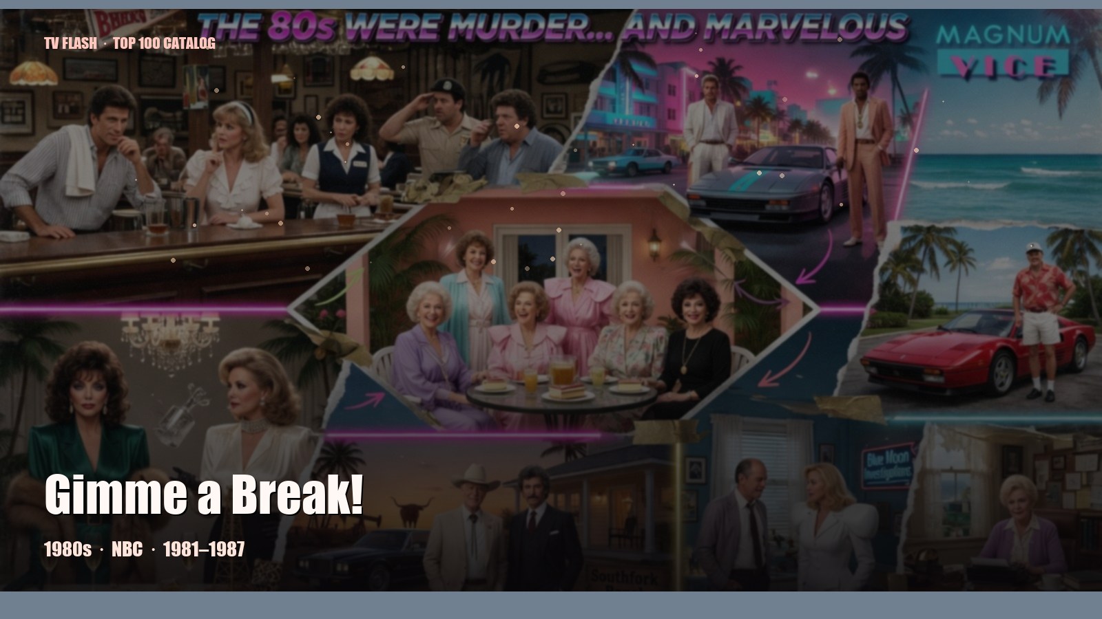Gimme a Break! — editorial still collage for TV Flash