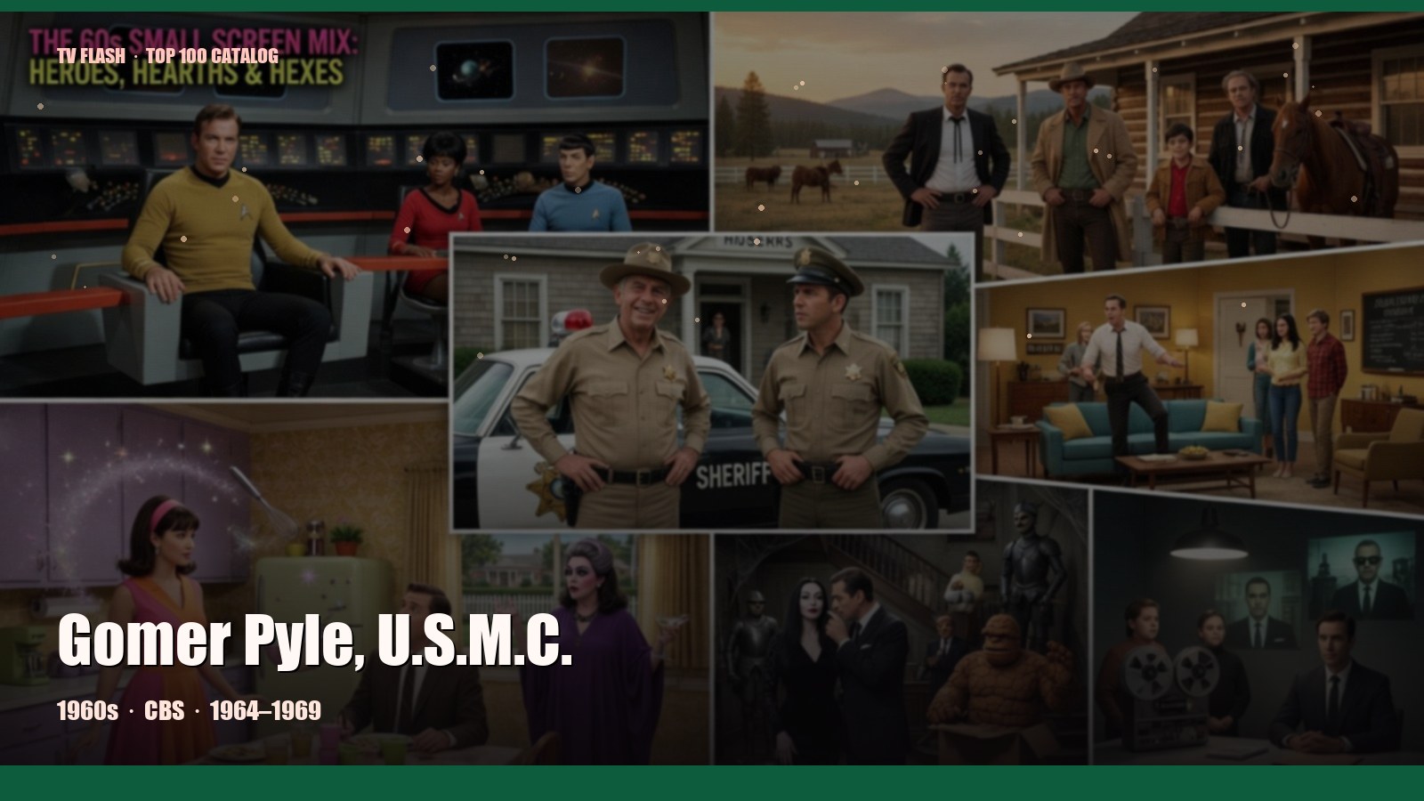 Gomer Pyle, U.S.M.C. — editorial still collage for TV Flash