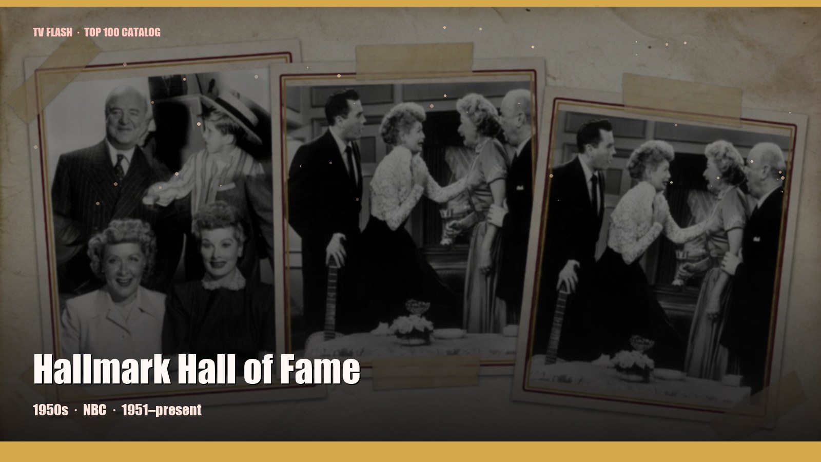 Hallmark Hall of Fame — editorial still collage for TV Flash