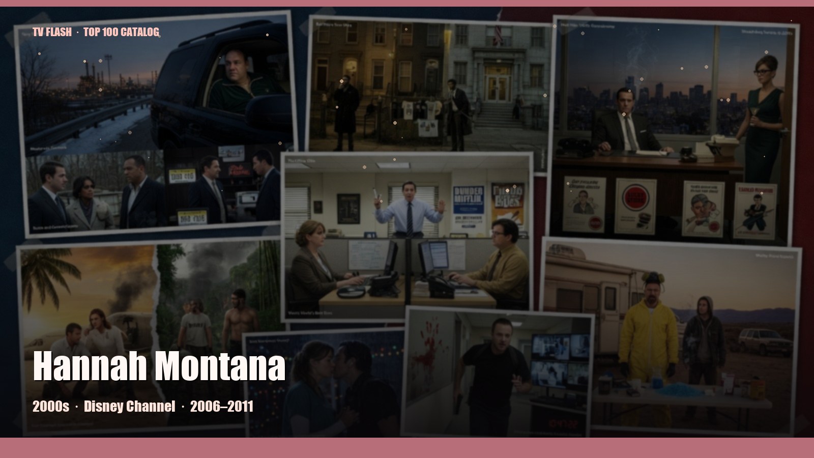 Hannah Montana — editorial still collage for TV Flash