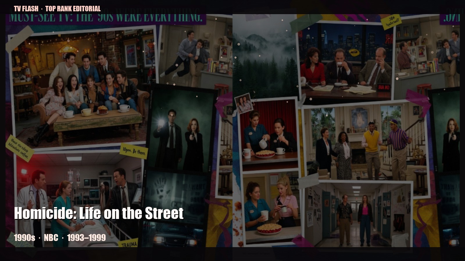 Homicide: Life on the Street — editorial still collage for TV Flash