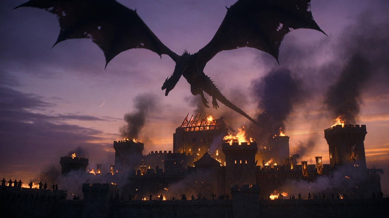 House of the Dragon — editorial still collage for TV Flash