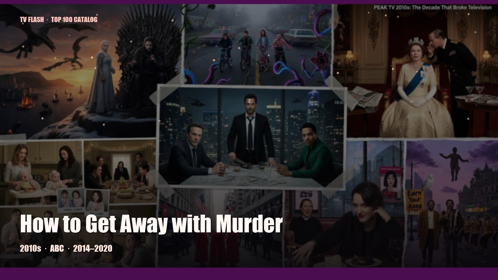 How to Get Away with Murder — editorial still collage for TV Flash