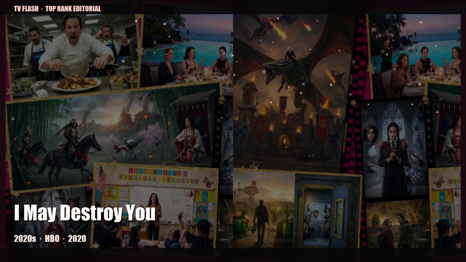 I May Destroy You — editorial still collage for TV Flash