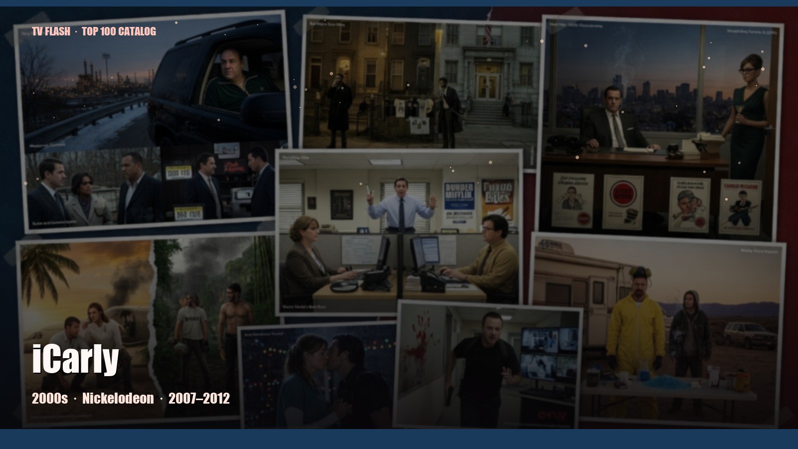 iCarly — editorial still collage for TV Flash
