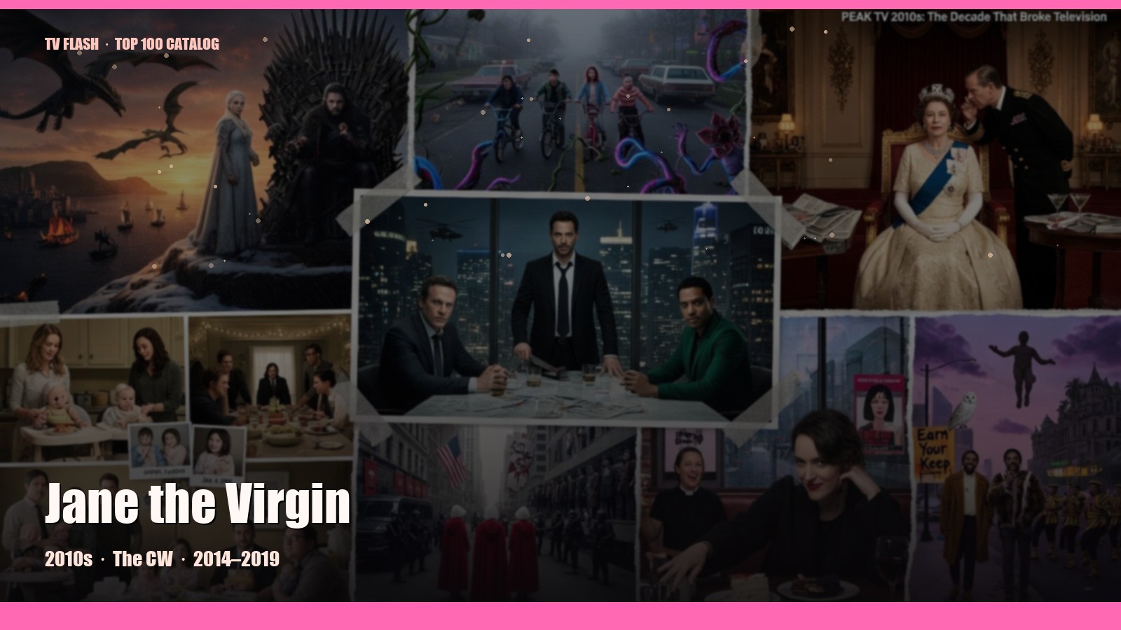 Jane the Virgin — editorial still collage for TV Flash