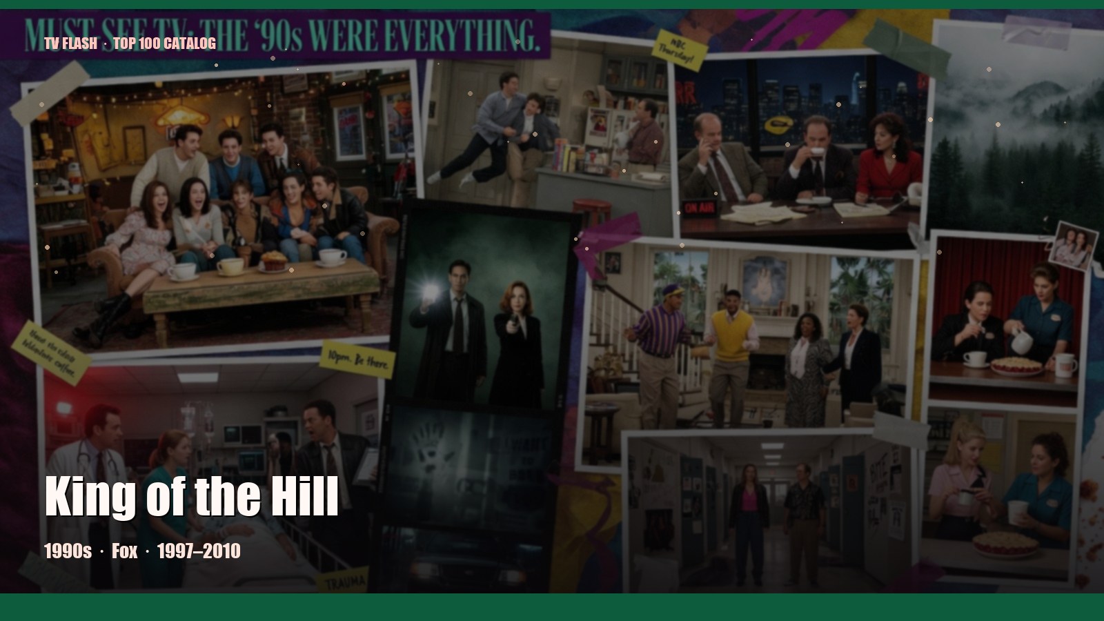 King of the Hill — editorial still collage for TV Flash