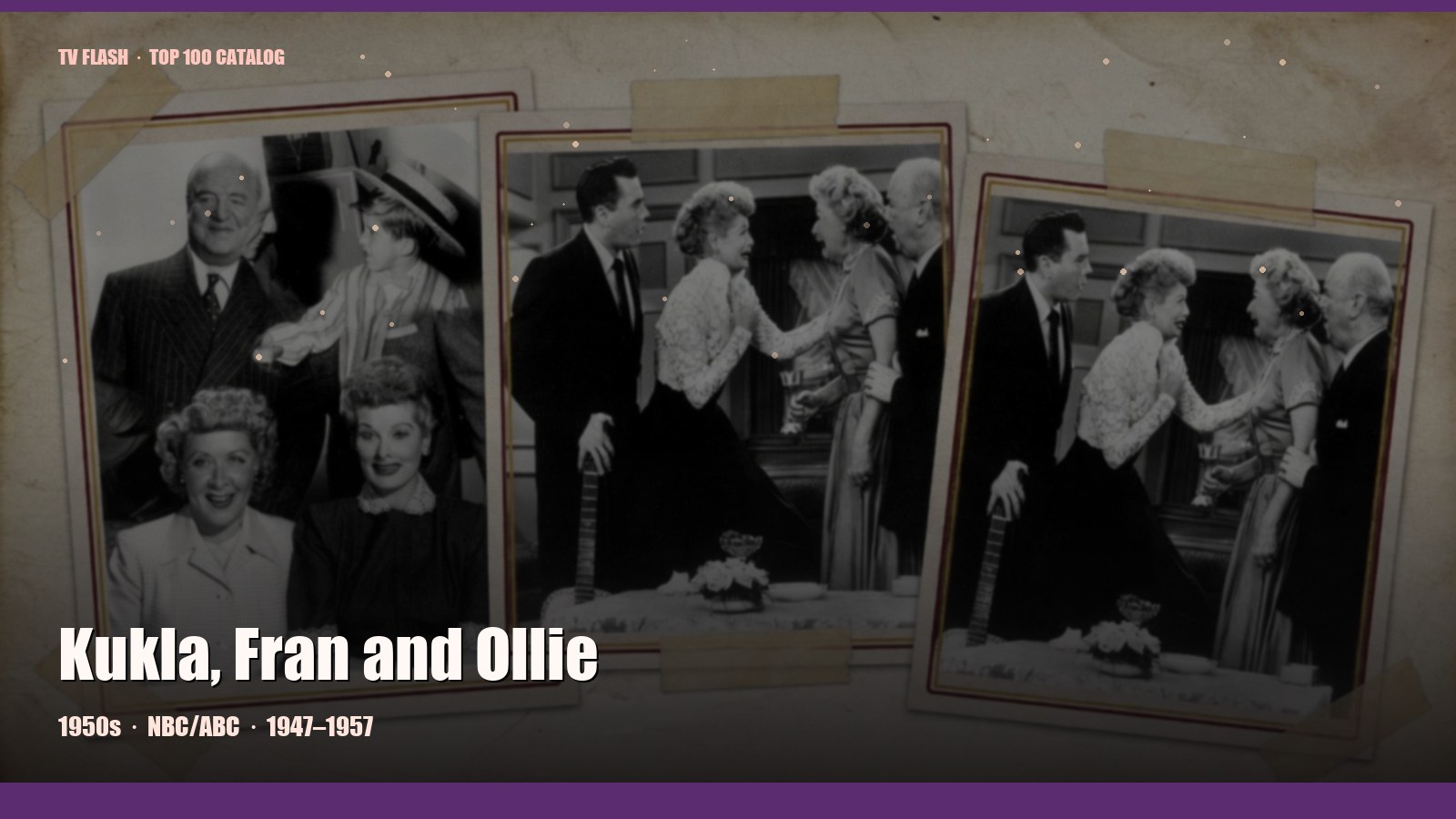 Kukla, Fran and Ollie — editorial still collage for TV Flash