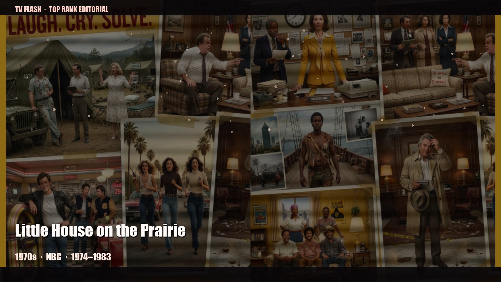 Little House on the Prairie — editorial still collage for TV Flash