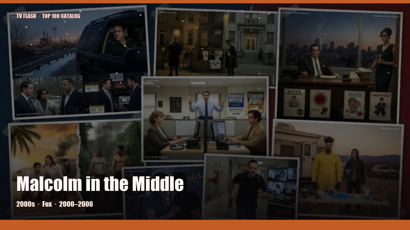 Malcolm in the Middle — editorial still collage for TV Flash