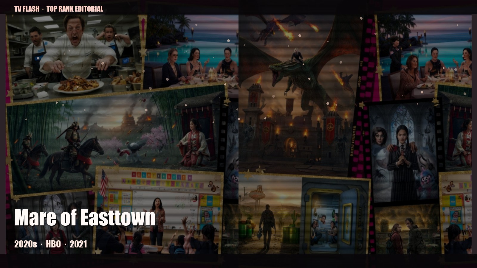 Mare of Easttown — editorial still collage for TV Flash