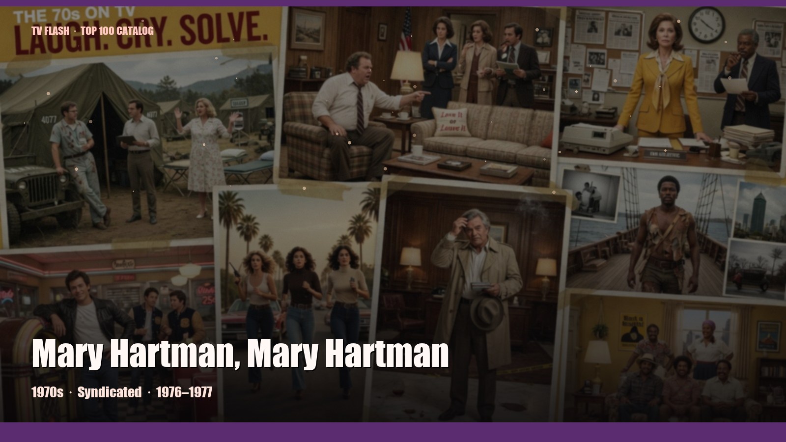 Mary Hartman, Mary Hartman — editorial still collage for TV Flash