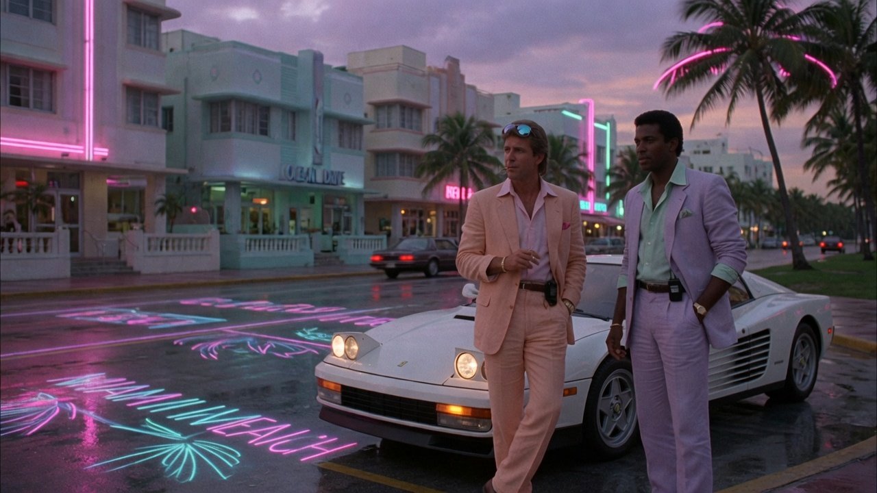 Miami Vice — editorial still collage for TV Flash