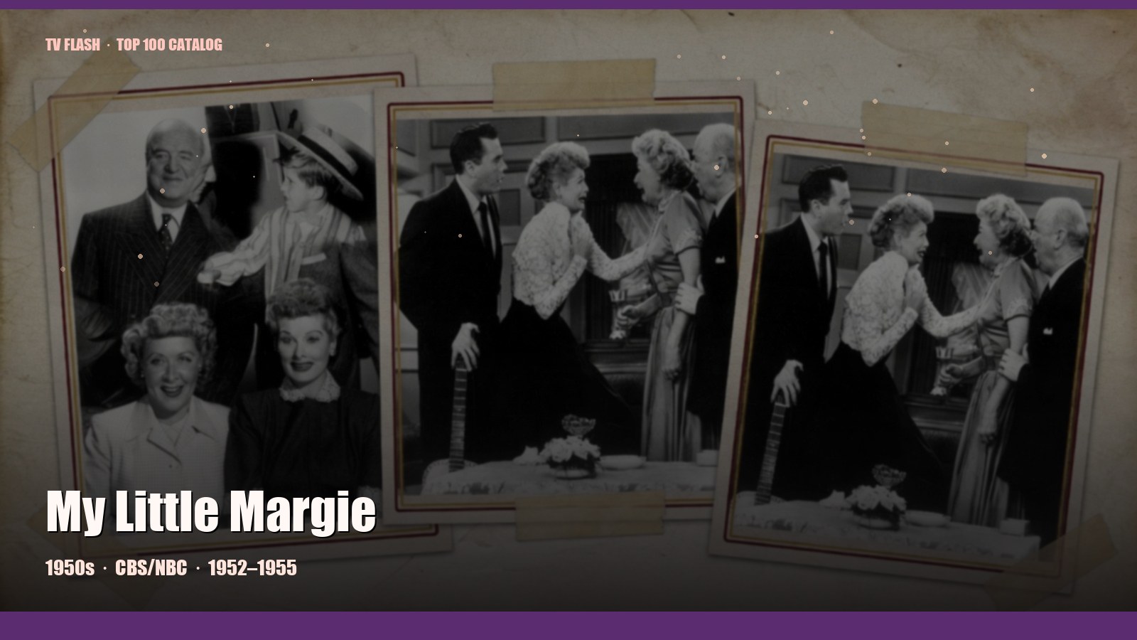 My Little Margie — editorial still collage for TV Flash
