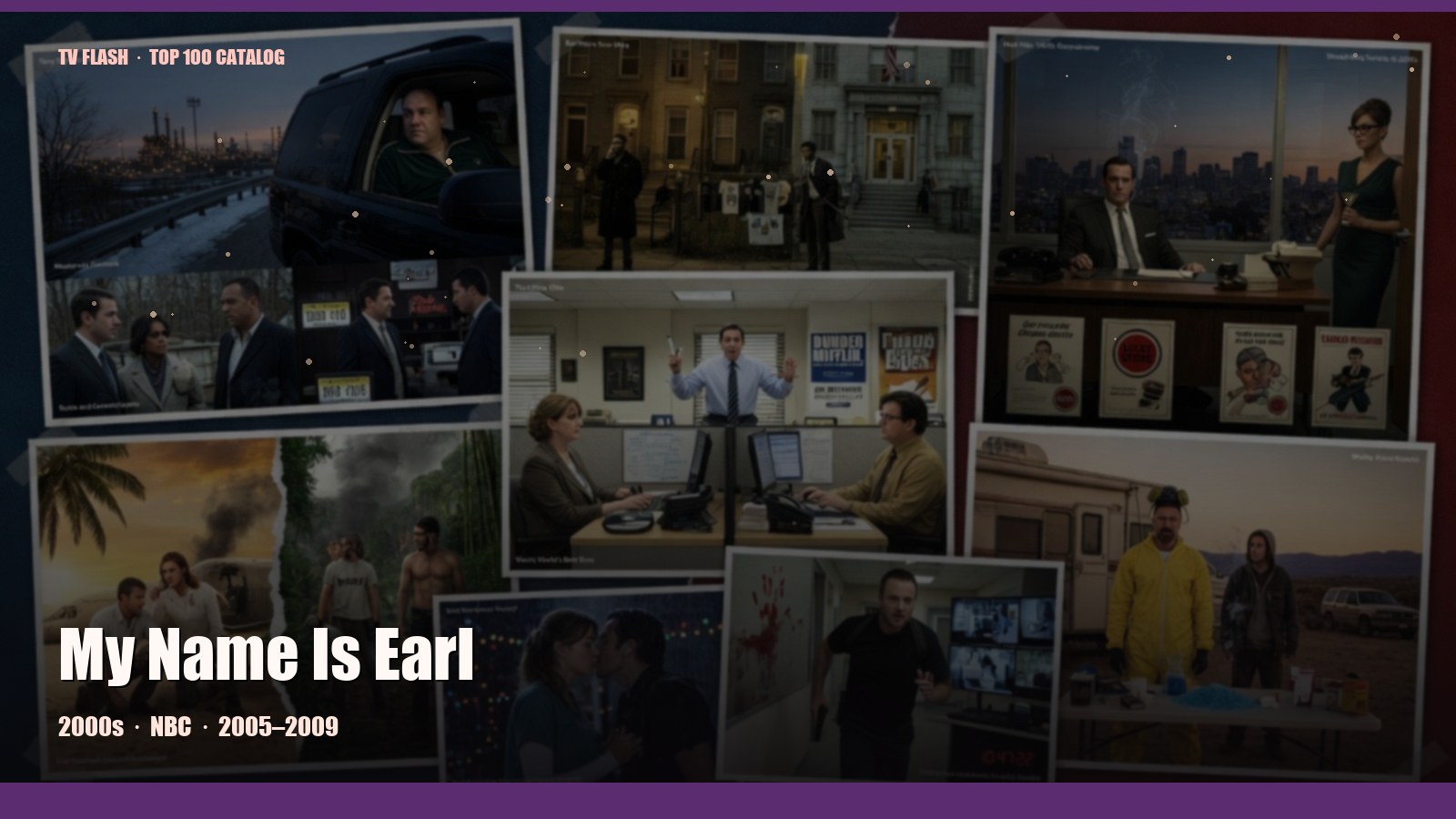 My Name Is Earl — editorial still collage for TV Flash