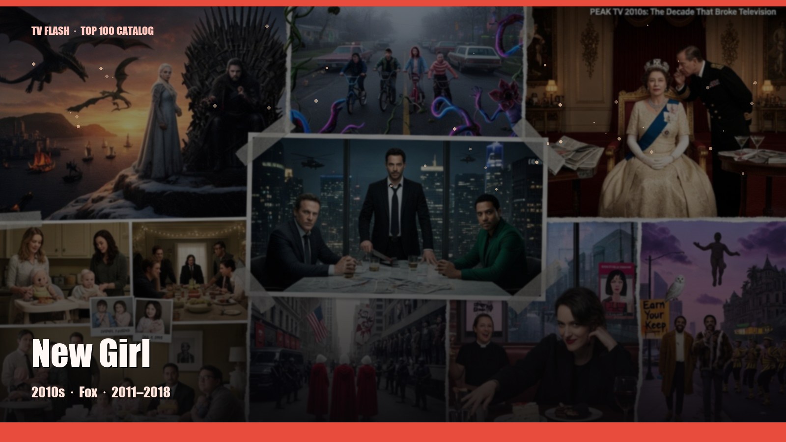 New Girl — editorial still collage for TV Flash