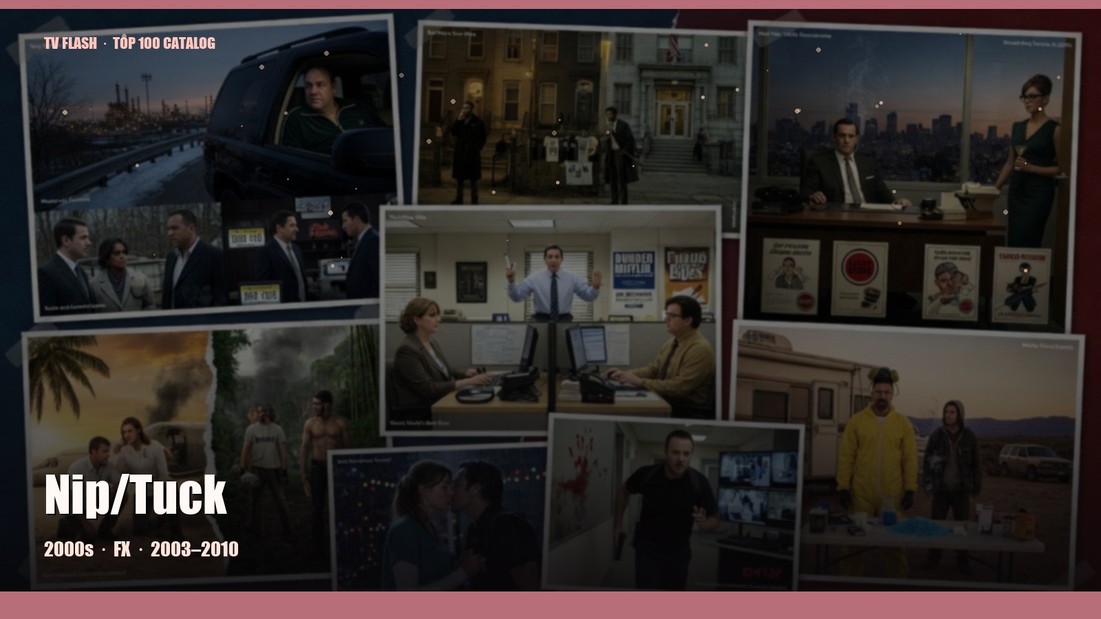 Nip/Tuck — editorial still collage for TV Flash