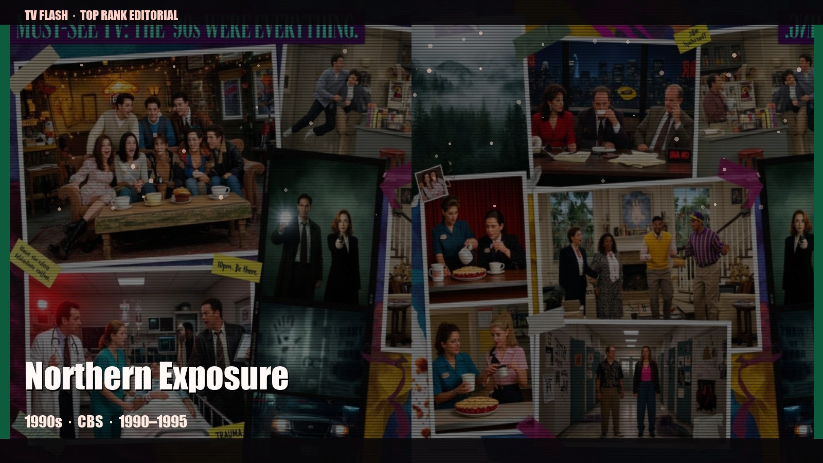 Northern Exposure — editorial still collage for TV Flash