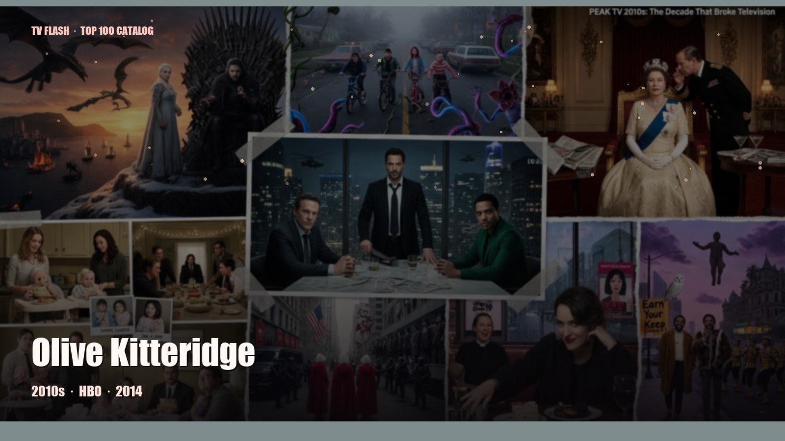 Olive Kitteridge — editorial still collage for TV Flash
