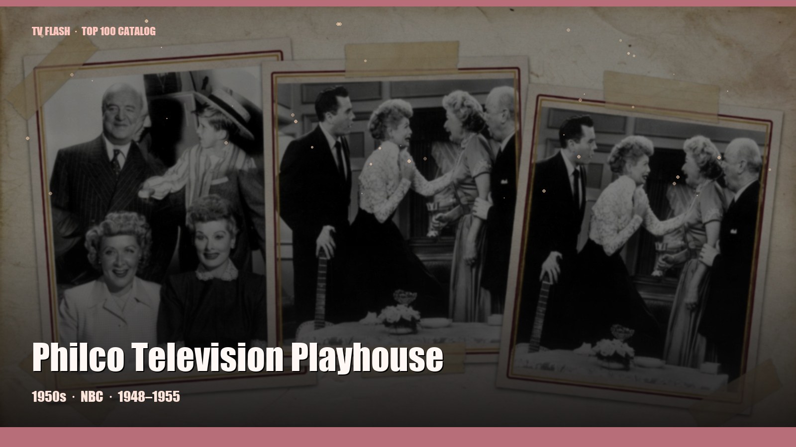 Philco Television Playhouse — editorial still collage for TV Flash