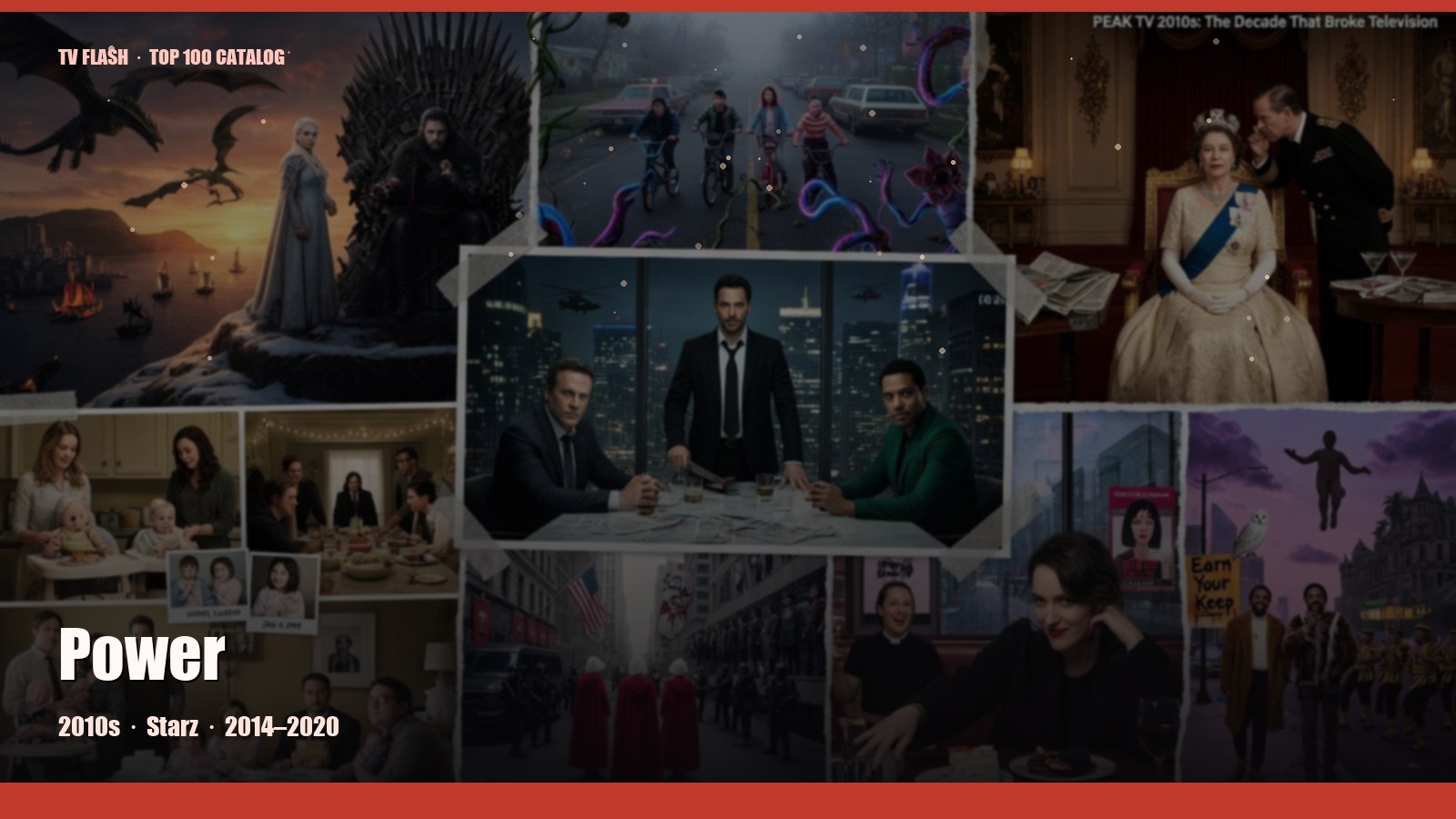 Power — editorial still collage for TV Flash