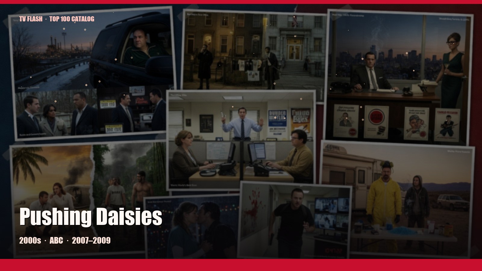 Pushing Daisies — editorial still collage for TV Flash