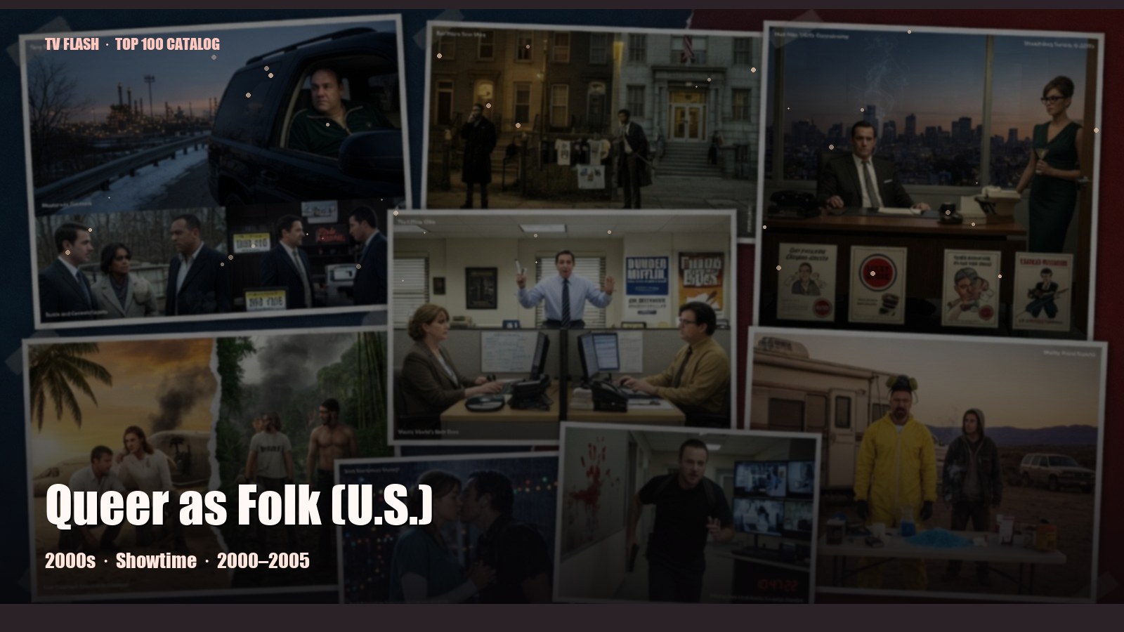 Queer as Folk (U.S.) — editorial still collage for TV Flash