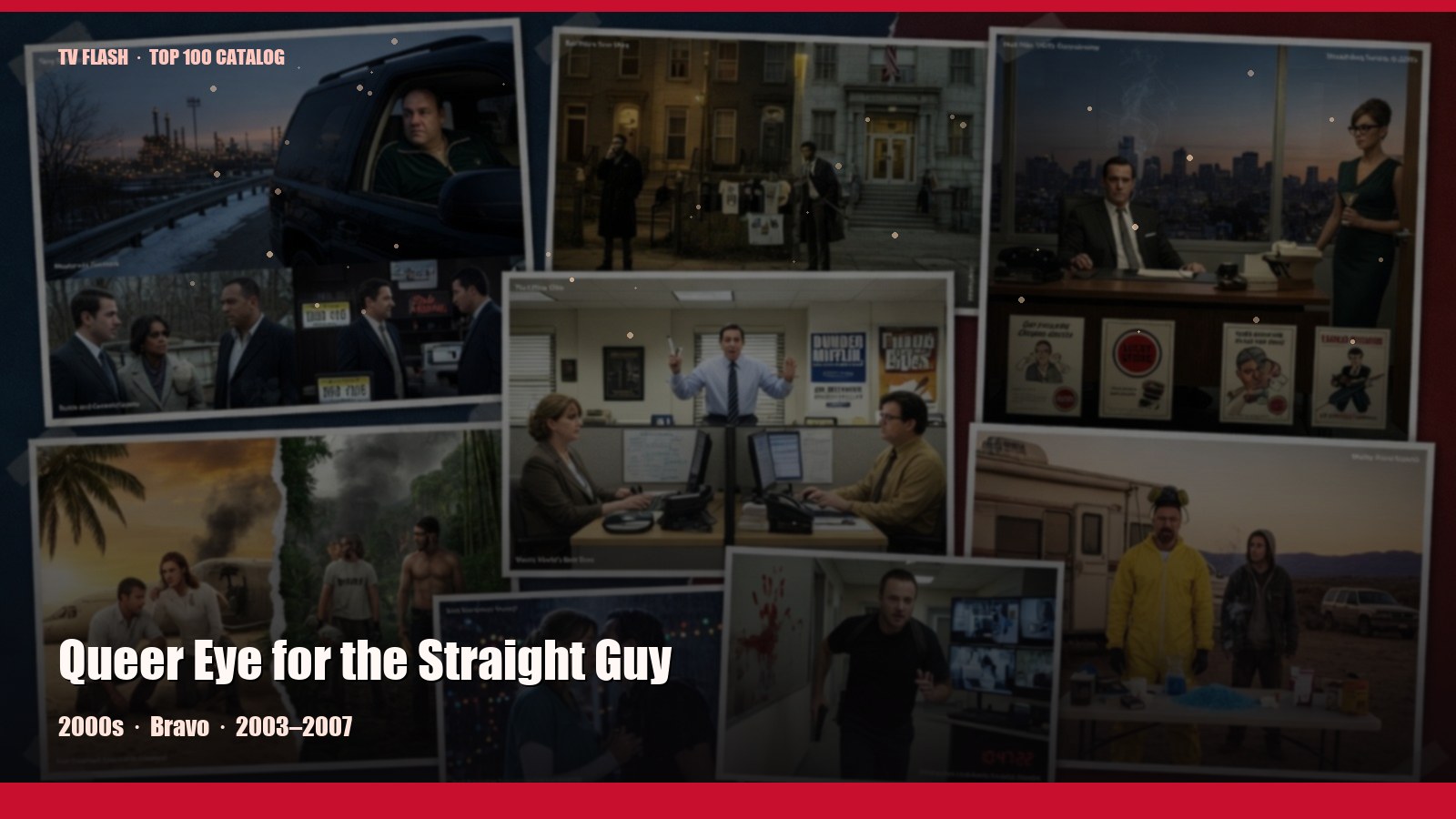 Queer Eye for the Straight Guy — editorial still collage for TV Flash